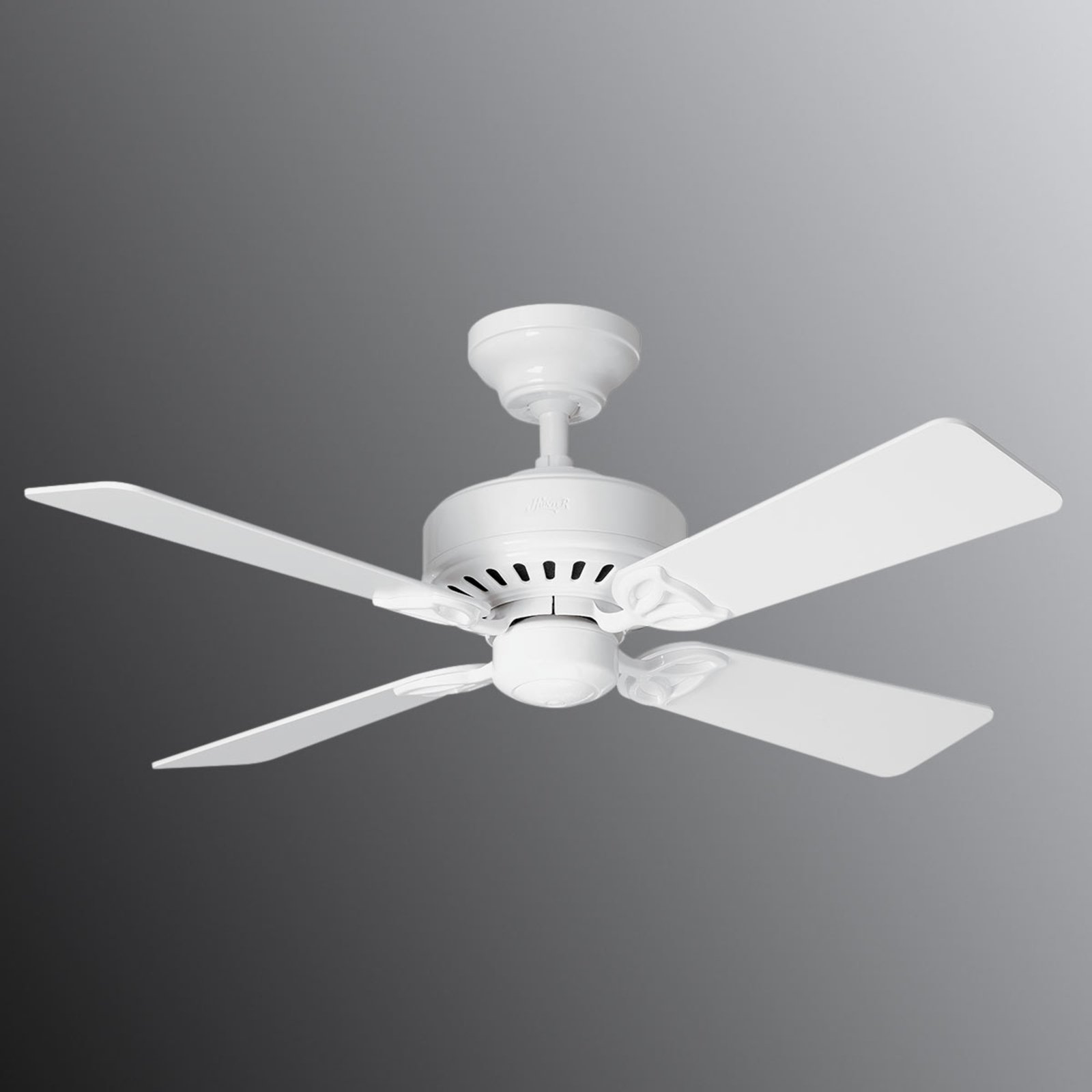 Hunter Bayport ceiling fan, white/light oak