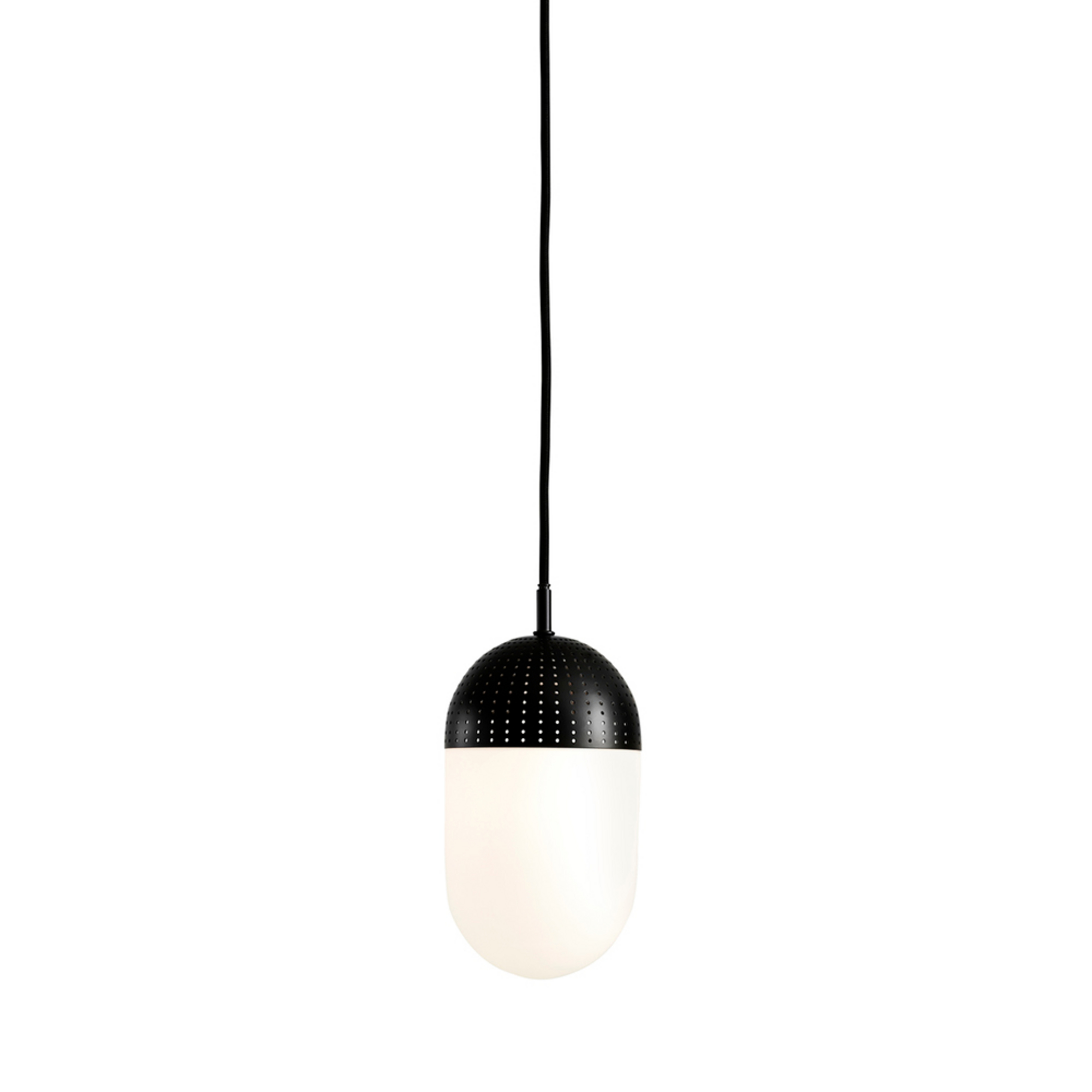 Dot Pendant L Black/Opal - Woud