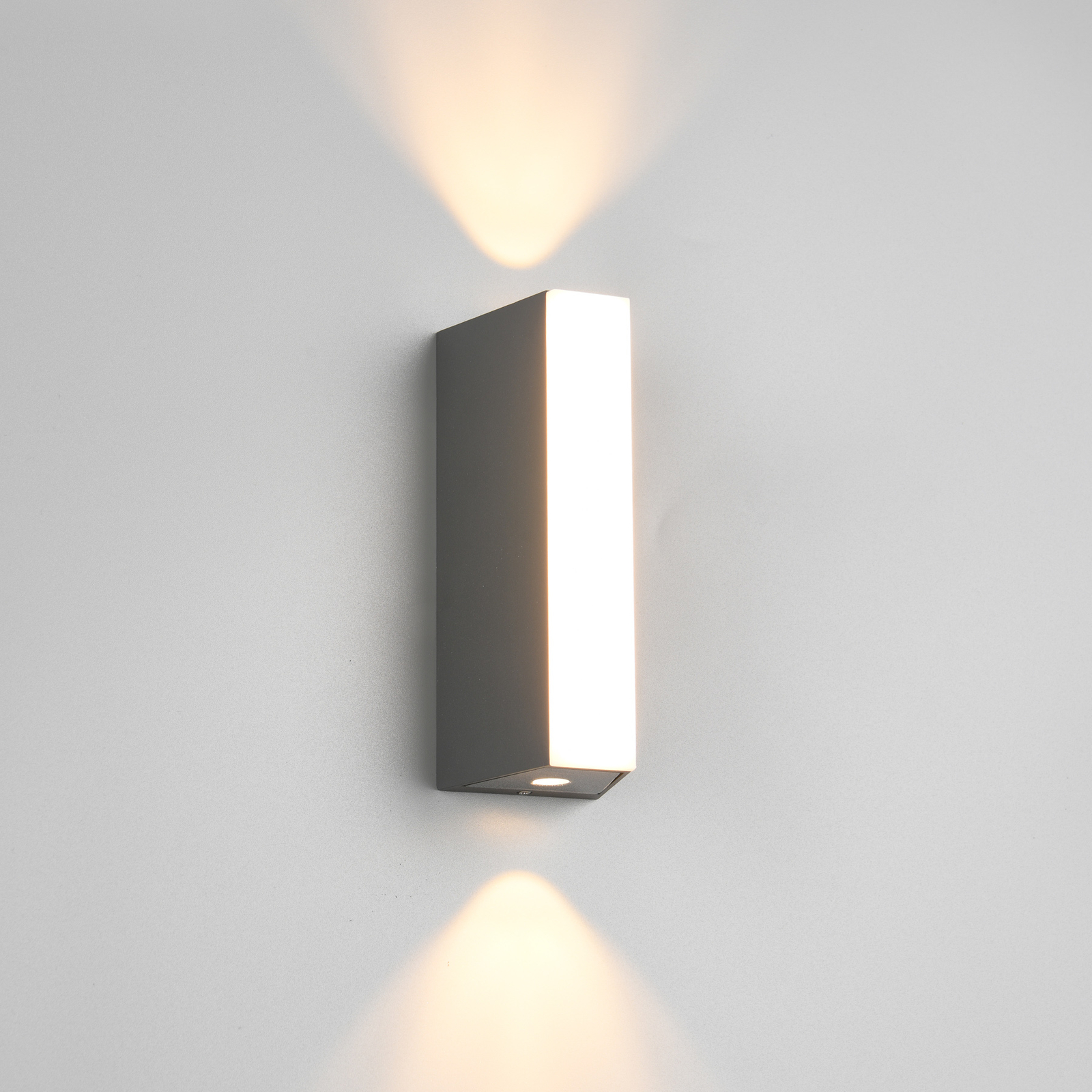 Marne LED vanjska zidna svjetiljka, visina 16 cm, gore i dolje
