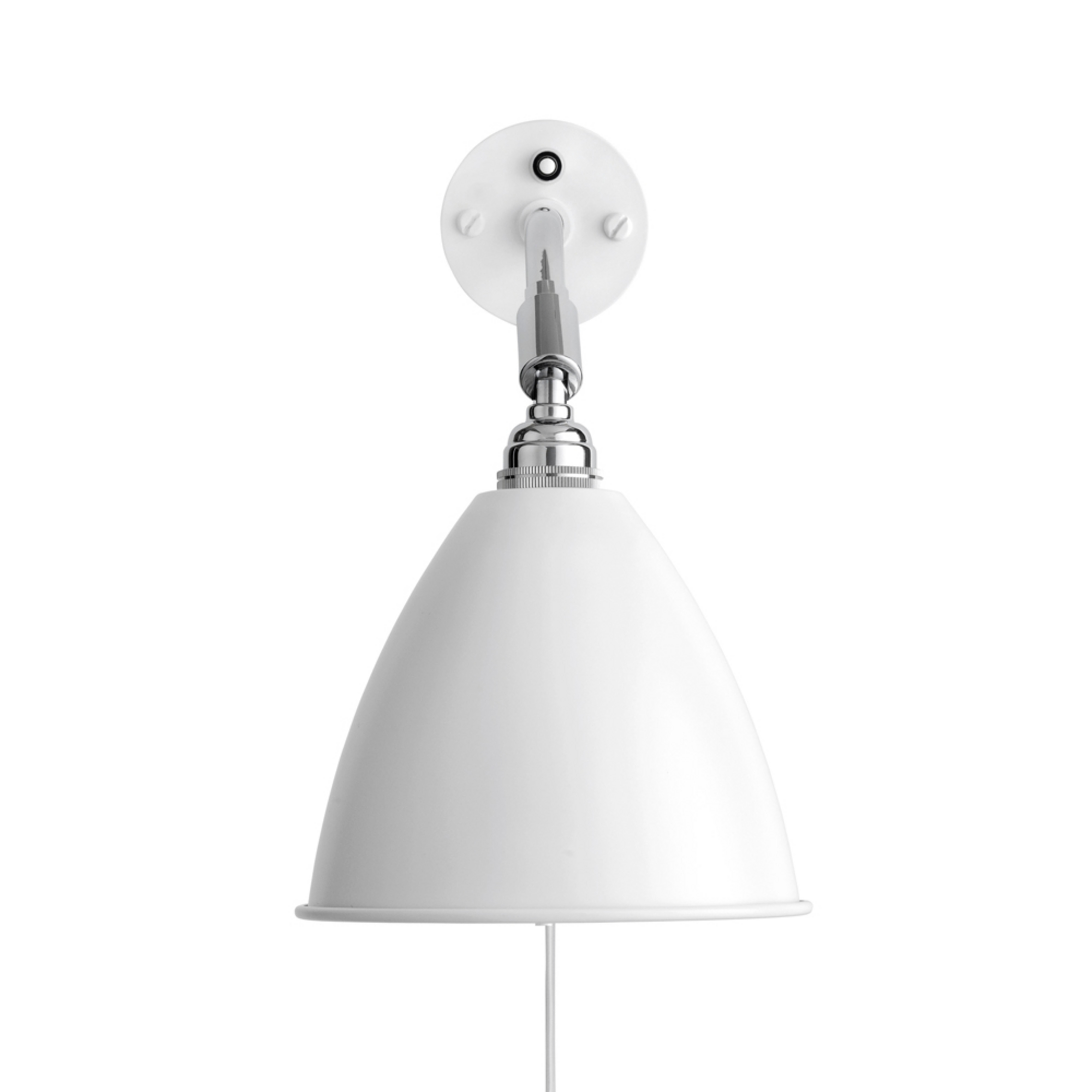 Bestlite BL7 Wall Lamp ø16 Chrome/Matte White - GUBI