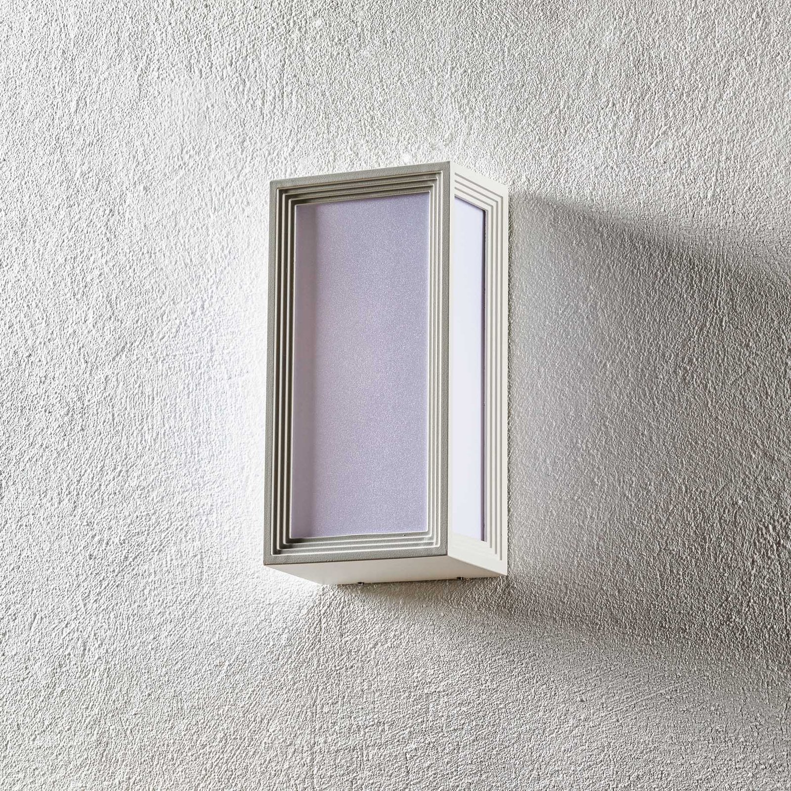 Vonkajšie nástenné LED svietidlo Timok, biele