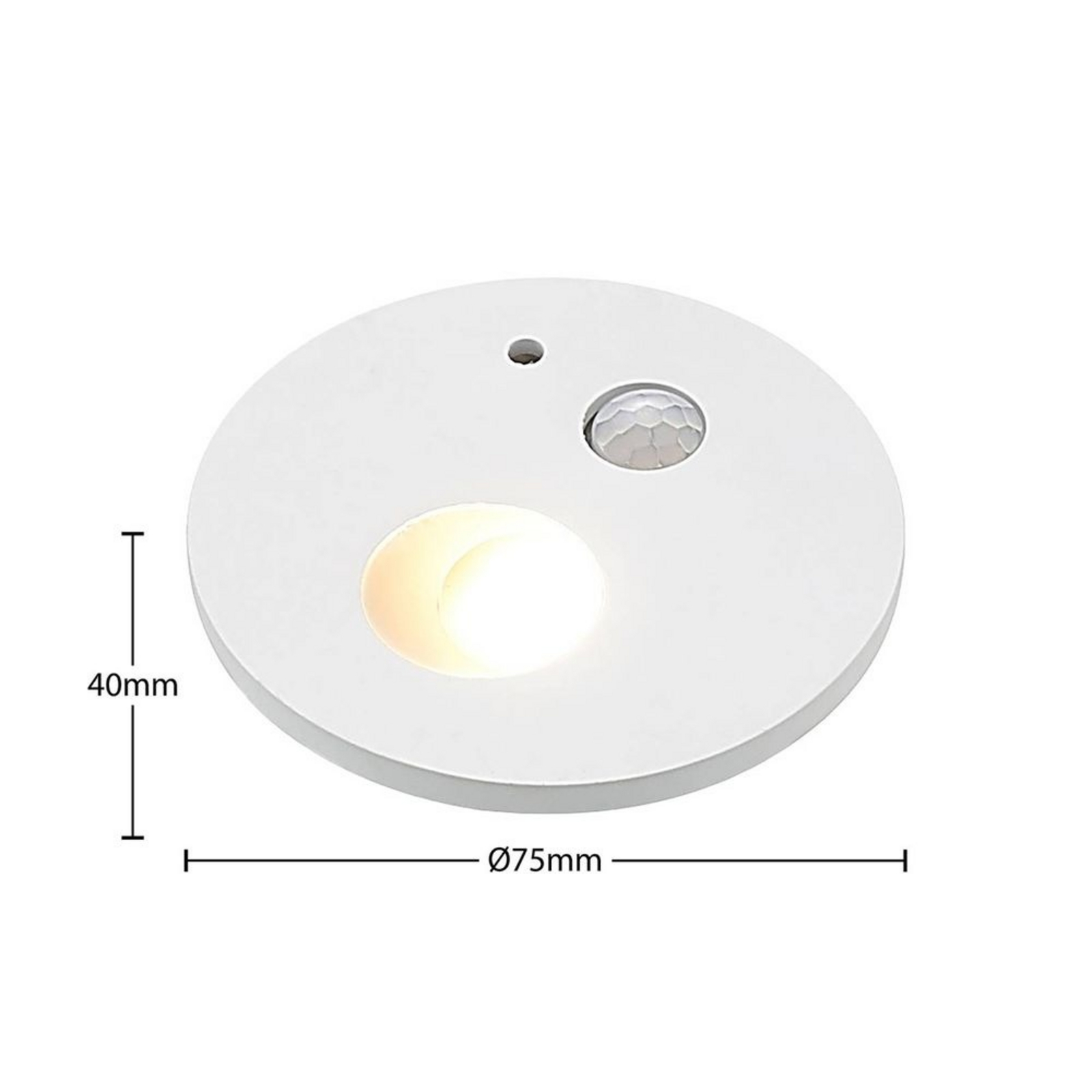 Neru Round LED Aplice Perete Încastrată w/Sensor White - Arcchio