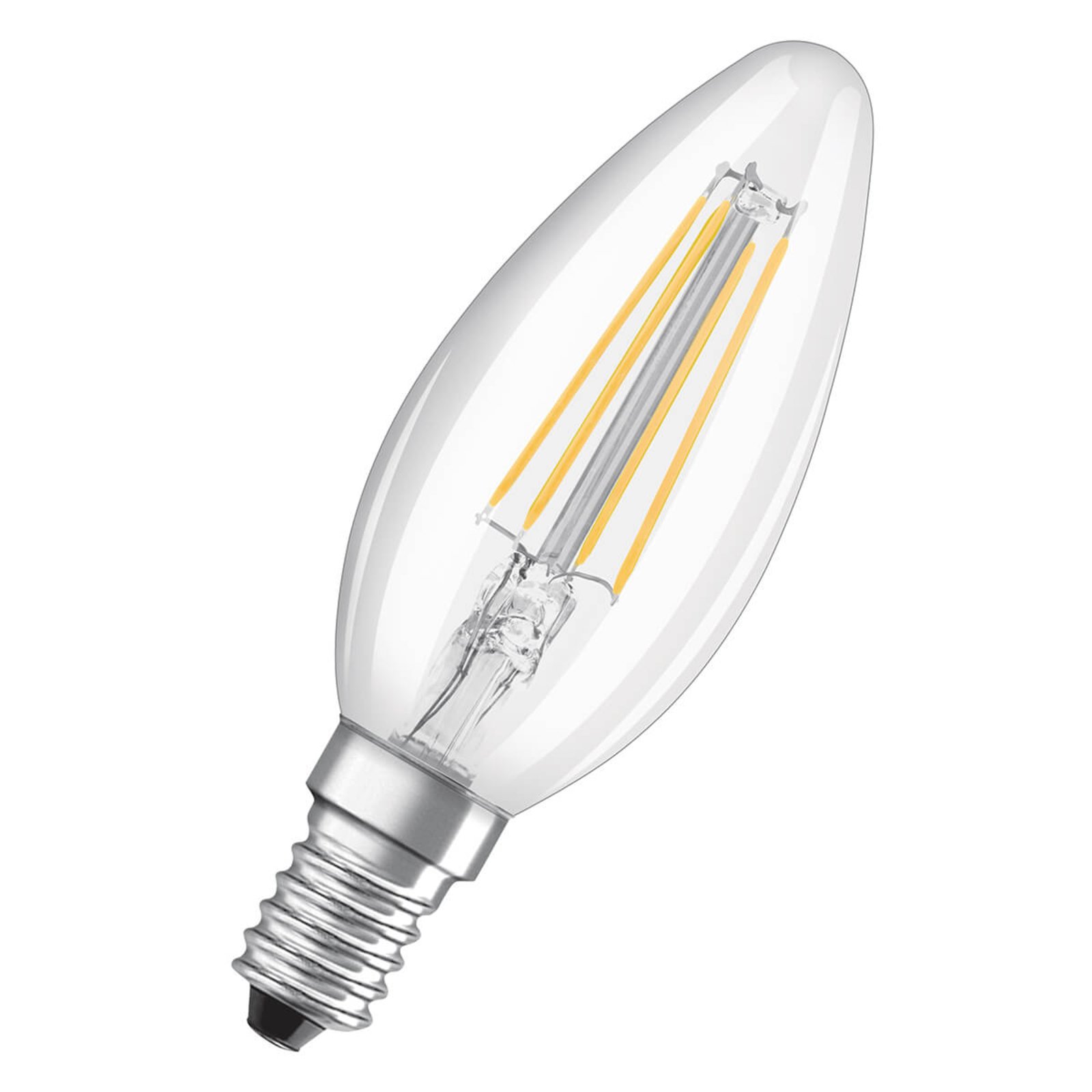 LED крушка за свещ E14 4W с нажежаема жичка 2 700K комплект от 3