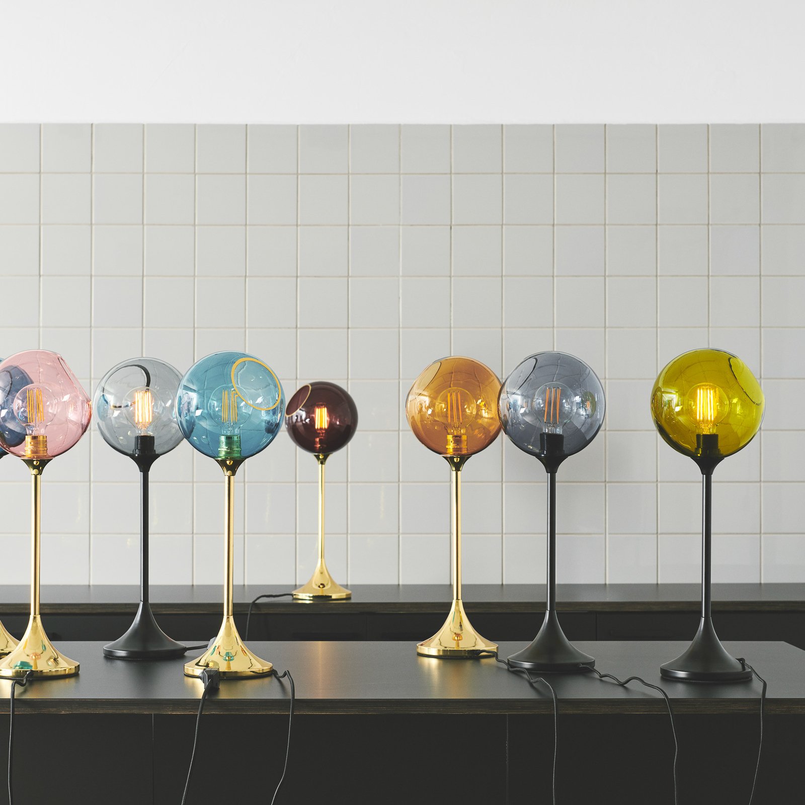 Ballroom Lampe de Table Blue Sky/Or - Design by Us