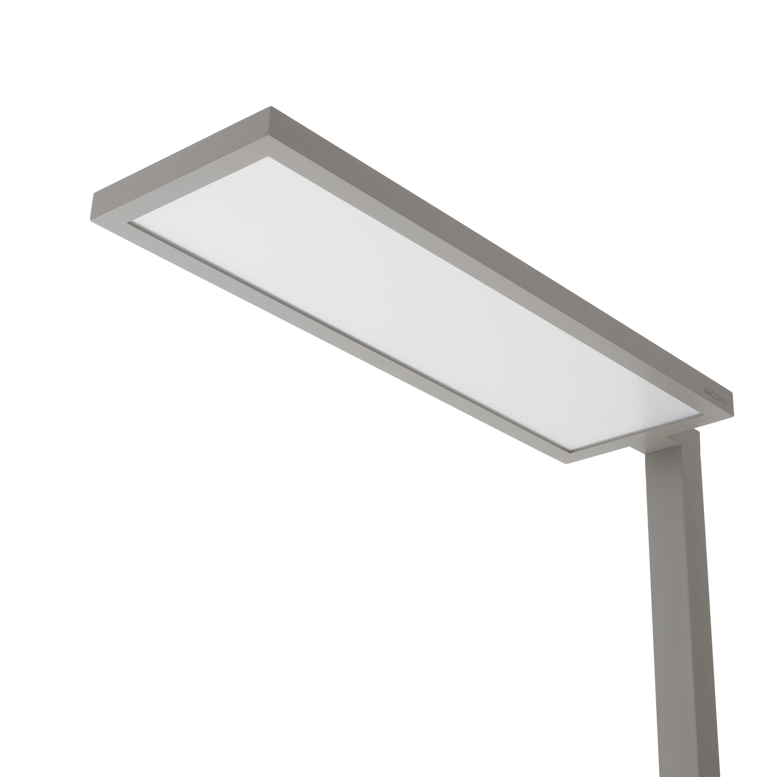 Arcchio Finix LED stojacia lampa strieborná 80 W stmievateľná