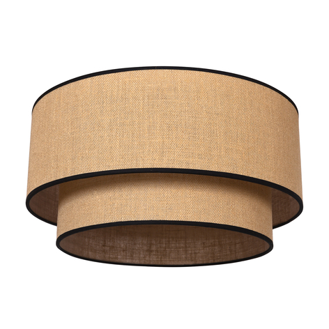 Deckenleuchte Boho jute & black