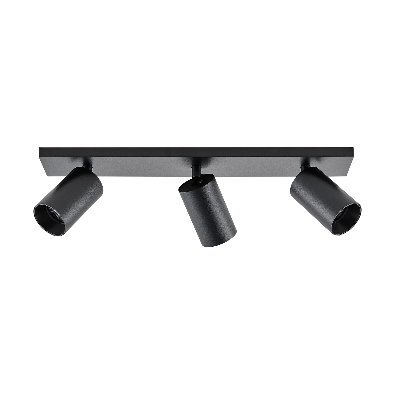 CAN TILT plafondspot, zwart, 48 x 9 cm, 3-lamps, metaal GU10