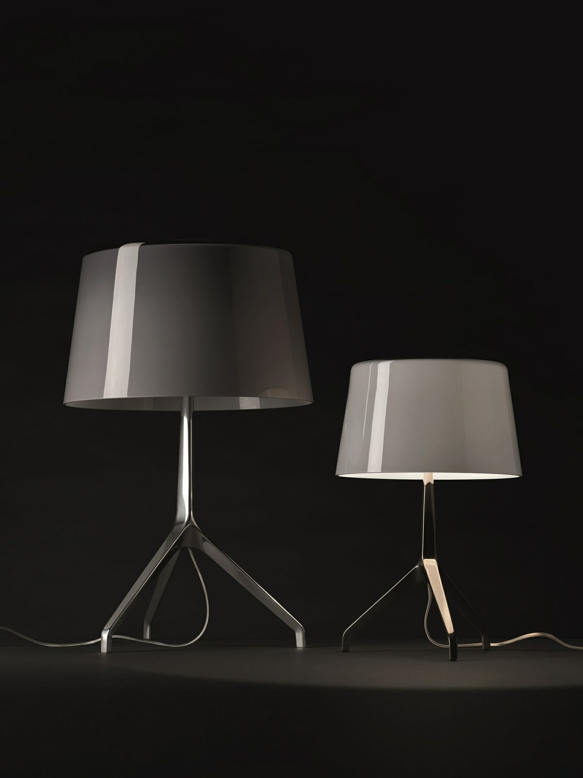 Lumiere XXS Bordslampa Alu/Gr&aring; Foscarini - Vardagsrum - Aluminium