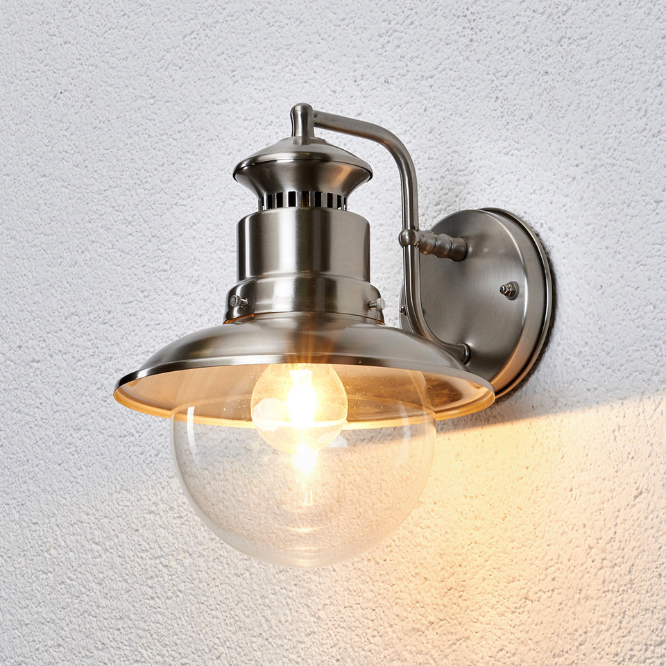 Lindby utomhusvägglampa Gwendolyn, metallisk från Lindby