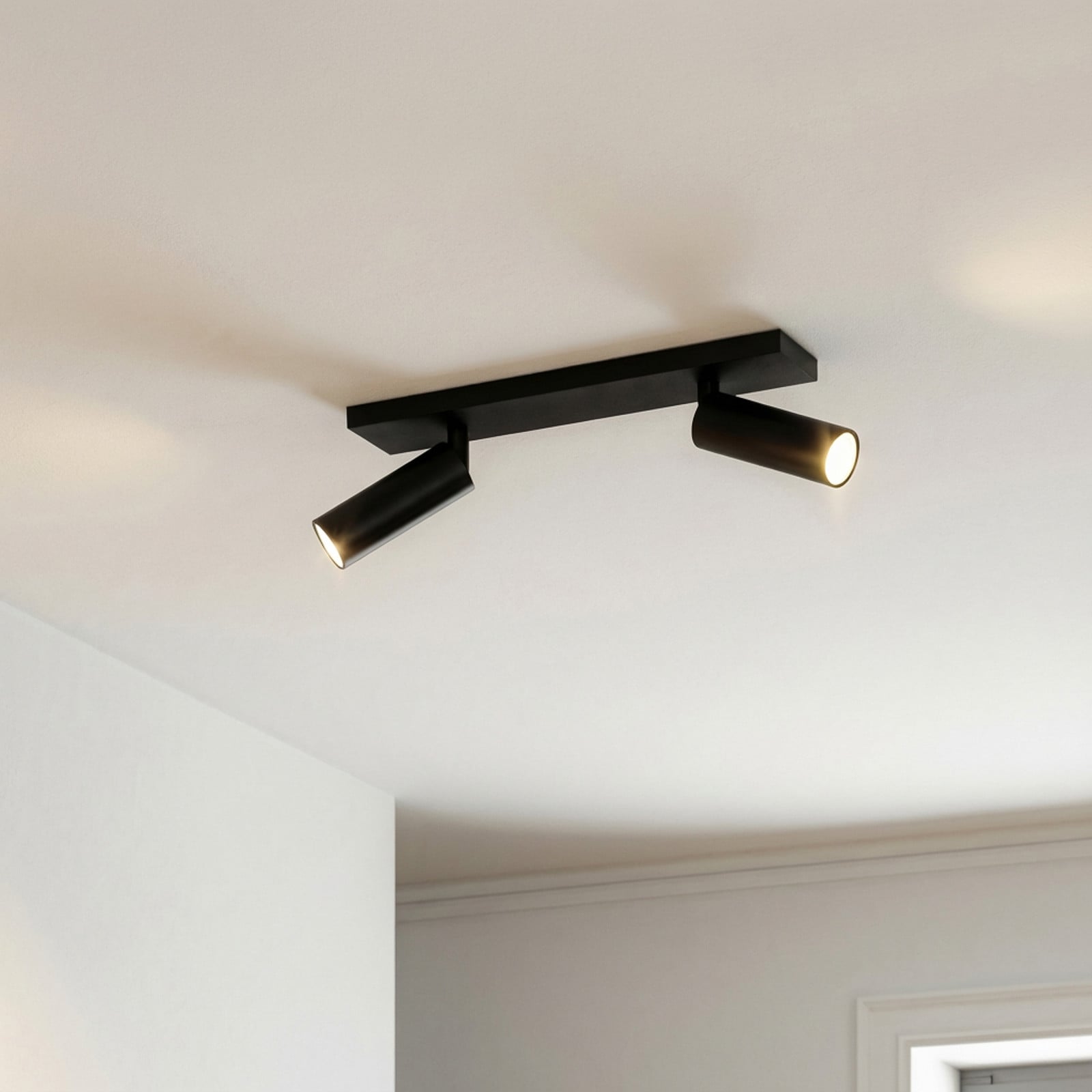 Brinja Slim loftspot, GU10 MR11, 30 cm, 2 lyskilder, sort Arcchio - Entré - Moderne - Aluminium - Med flere lyskilder