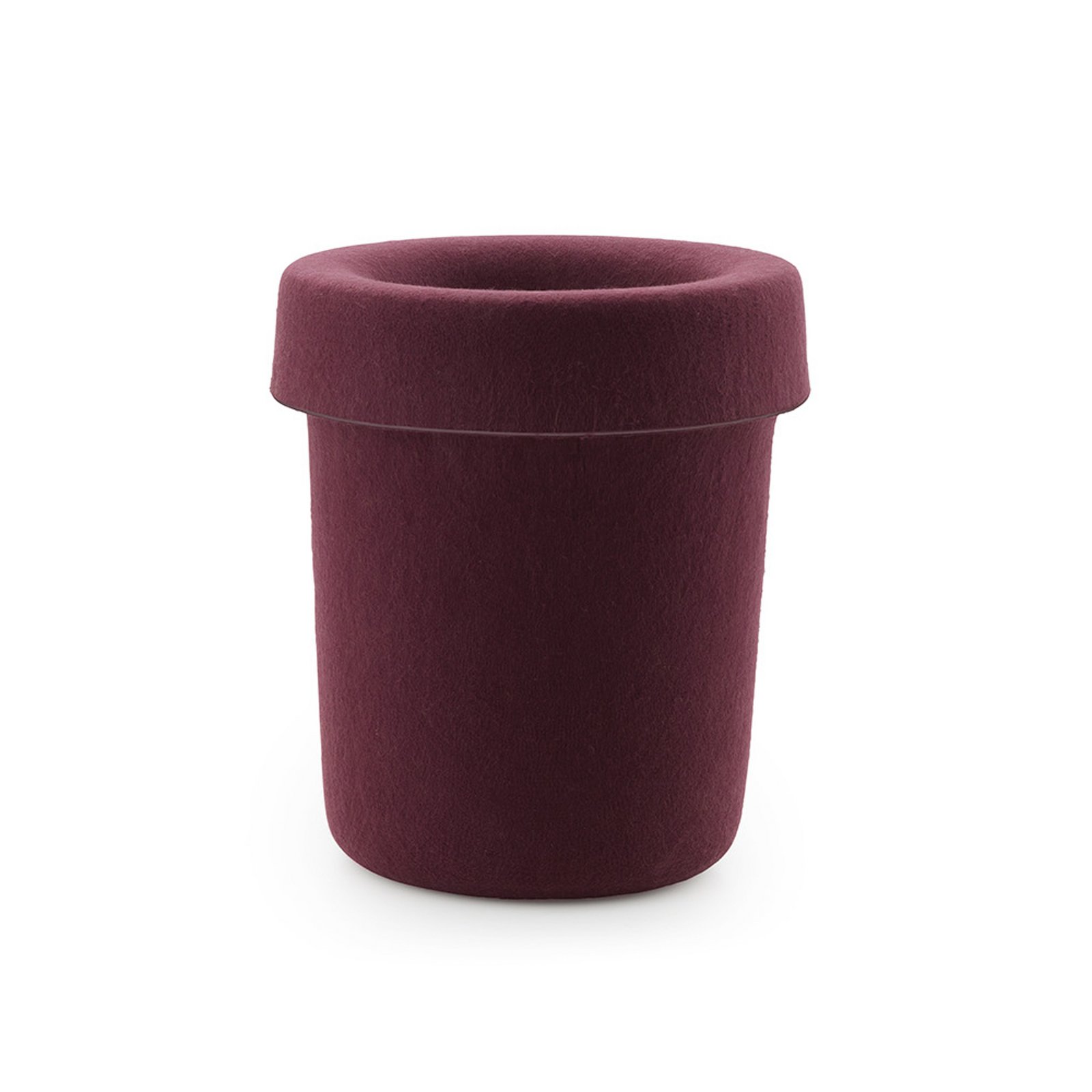 Papierkorb Hide, dunkelrot, Höhe 36 cm - Normann Copenhagen