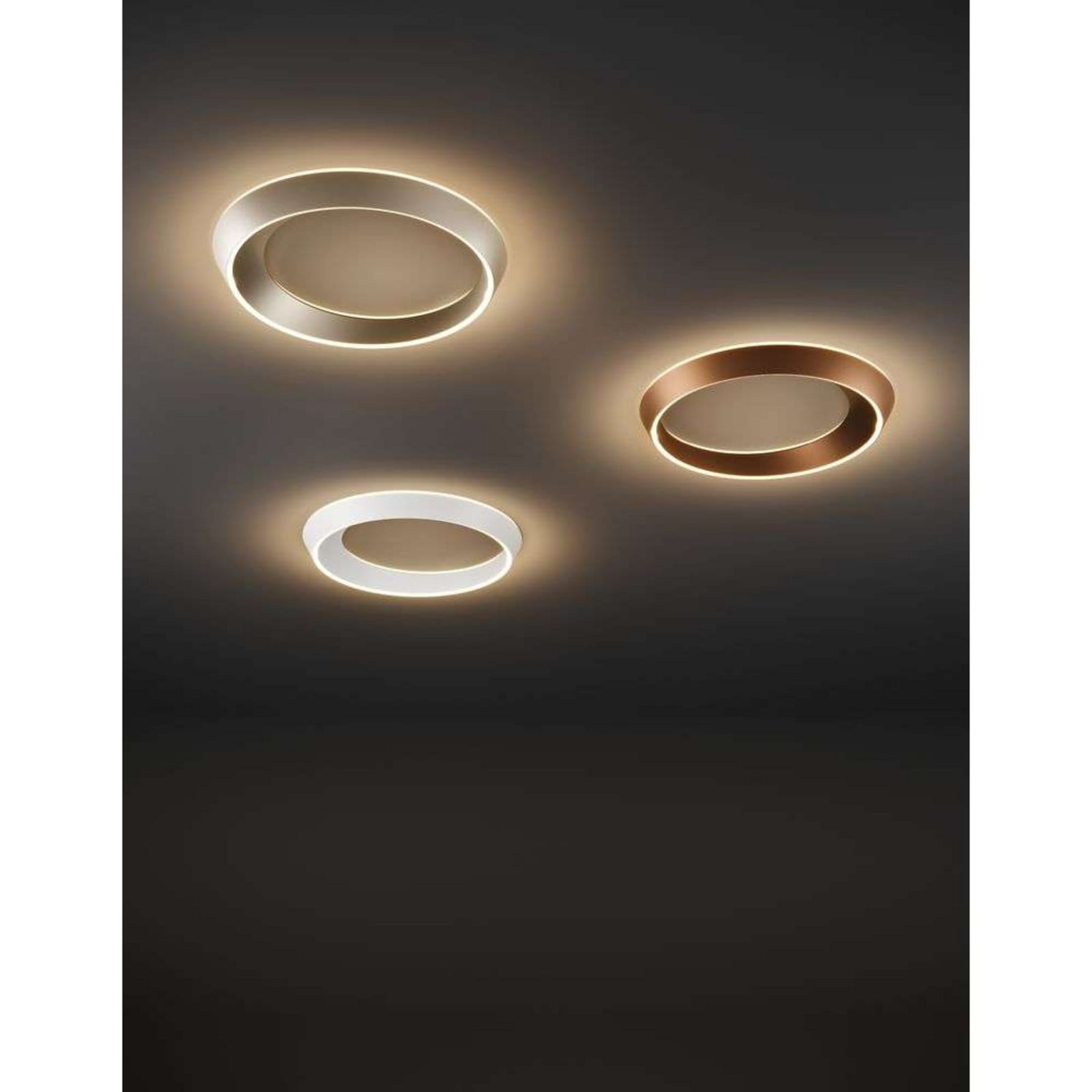 Tidal 45 Deckenleuchte 3000K Matt Weiß Lodes - Wohnzimmer - Aluminium - Ring