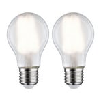 Λαμπτήρας LED Paulmann E27 7W 4,000K ματ 2 τεμαχίων