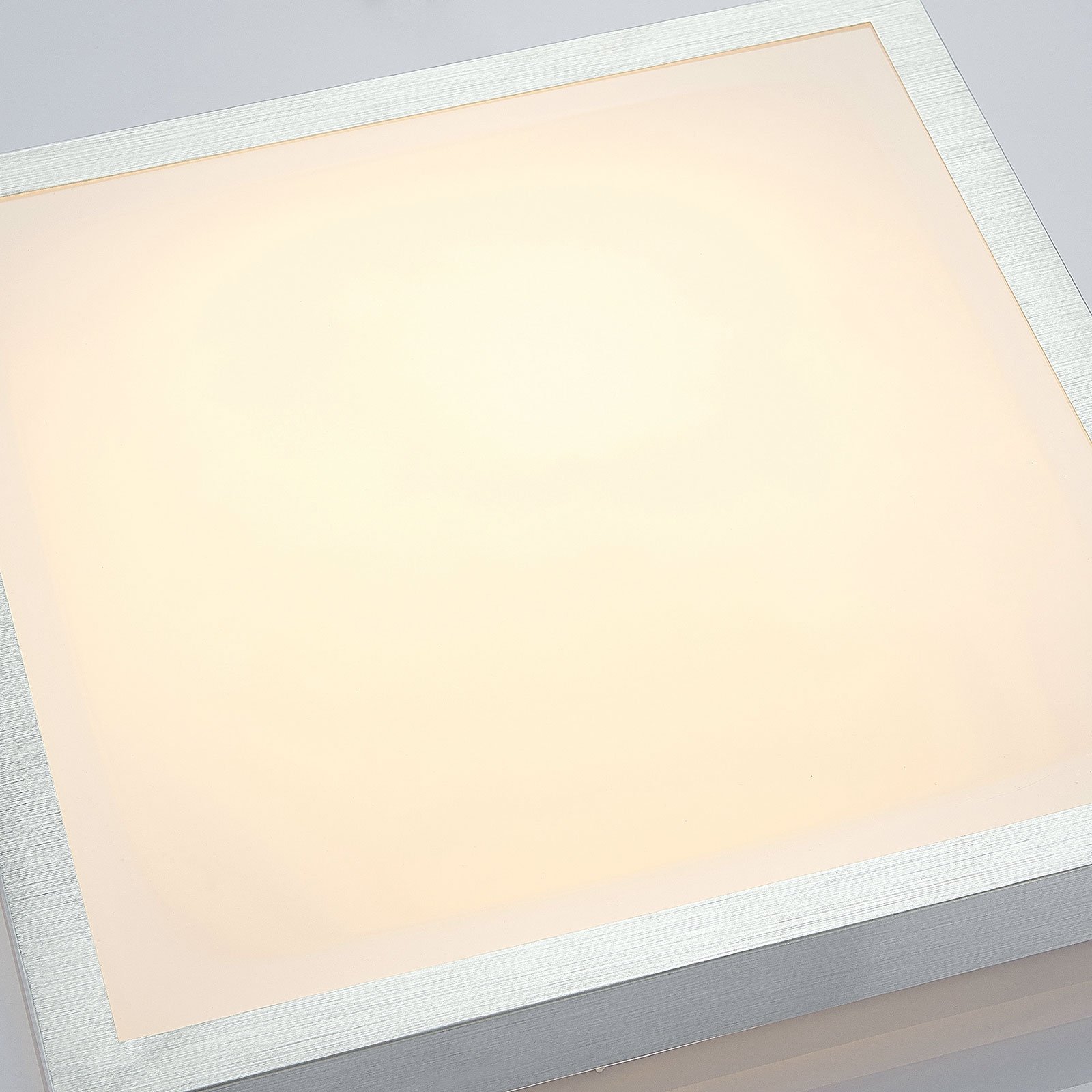 Lindby Margit LED-Alu-Deckenlampe, eckig, 37,5 cm