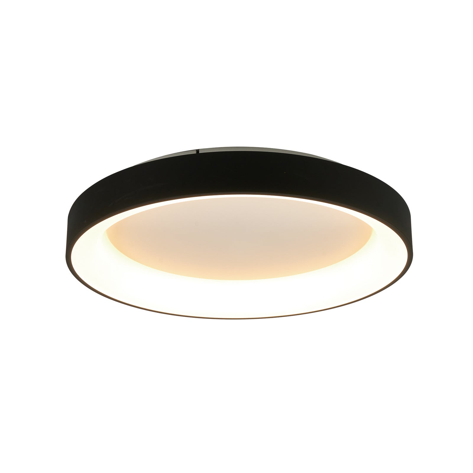 Mantra Iluminación LED stropna svjetiljka Niseko II CCT daljinski upravljač, Ø 78cm, crna - Dnevni boravak/blagovaonica - Moderan - crno - Aluminij