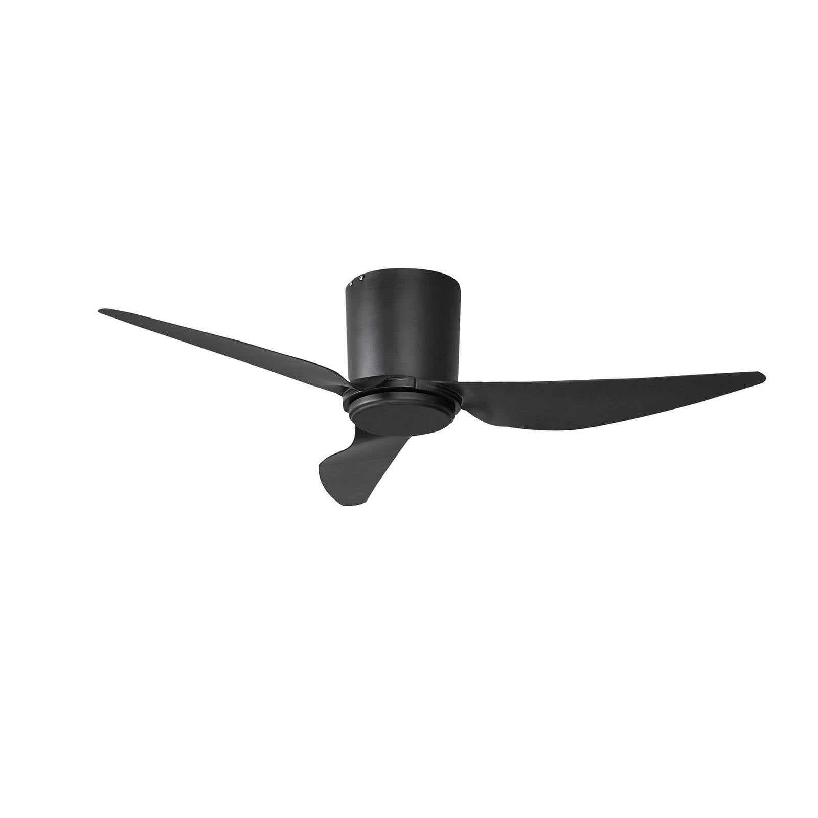 Lindby Deckenventilator Aulo, schwarz, DC, leise, Ø 123 cm