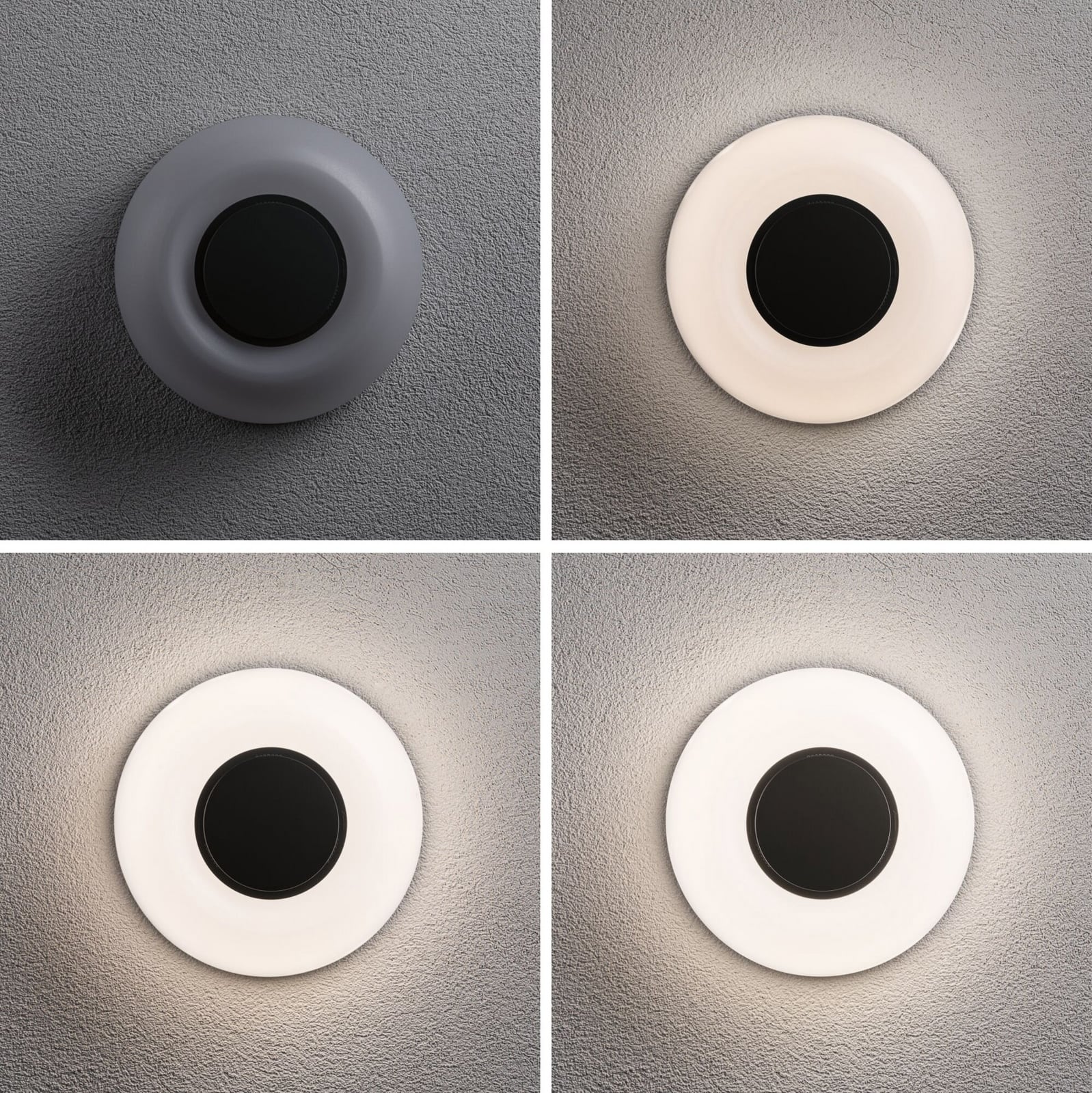 „Paulmann“ LED sieninis šviestuvas „Aureva“, antracito spalvos, Ø 22 cm CCT „Paulmann“ LED sieninis šviestuvas „Aureva“, antracito spalvos, Ø 22 cm CCT