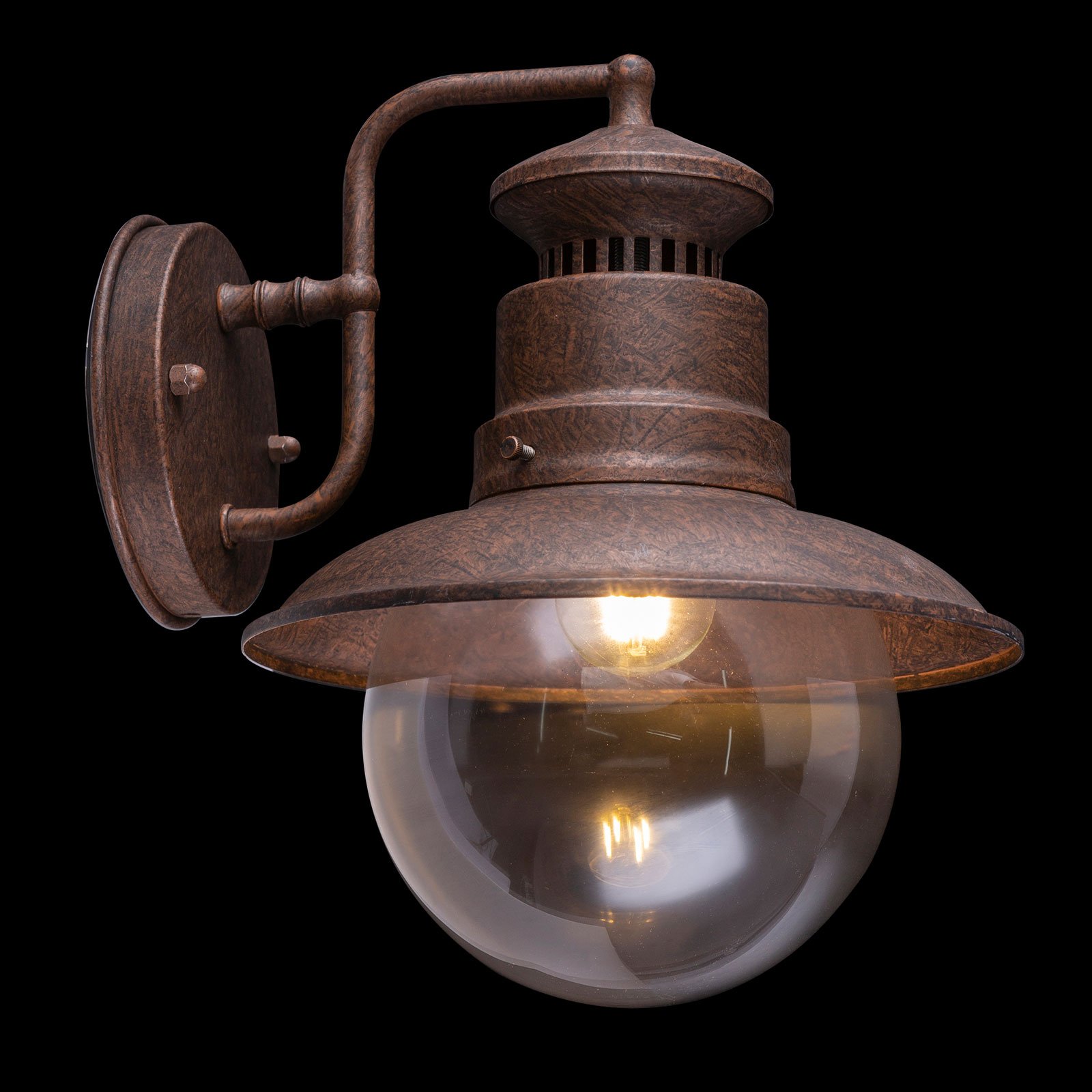 Sella kültéri fali lámpa rozsdaszínű acélból