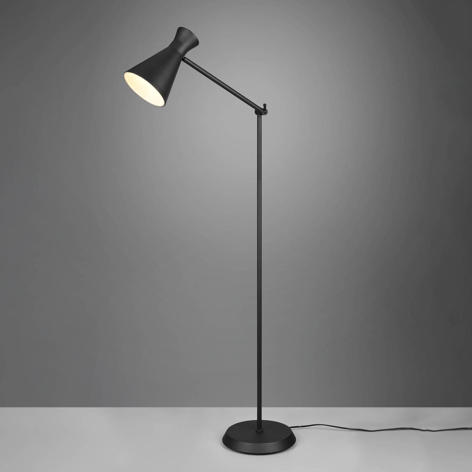 Reality Leuchten Lampadaire Enzo hauteur 150 cm noir