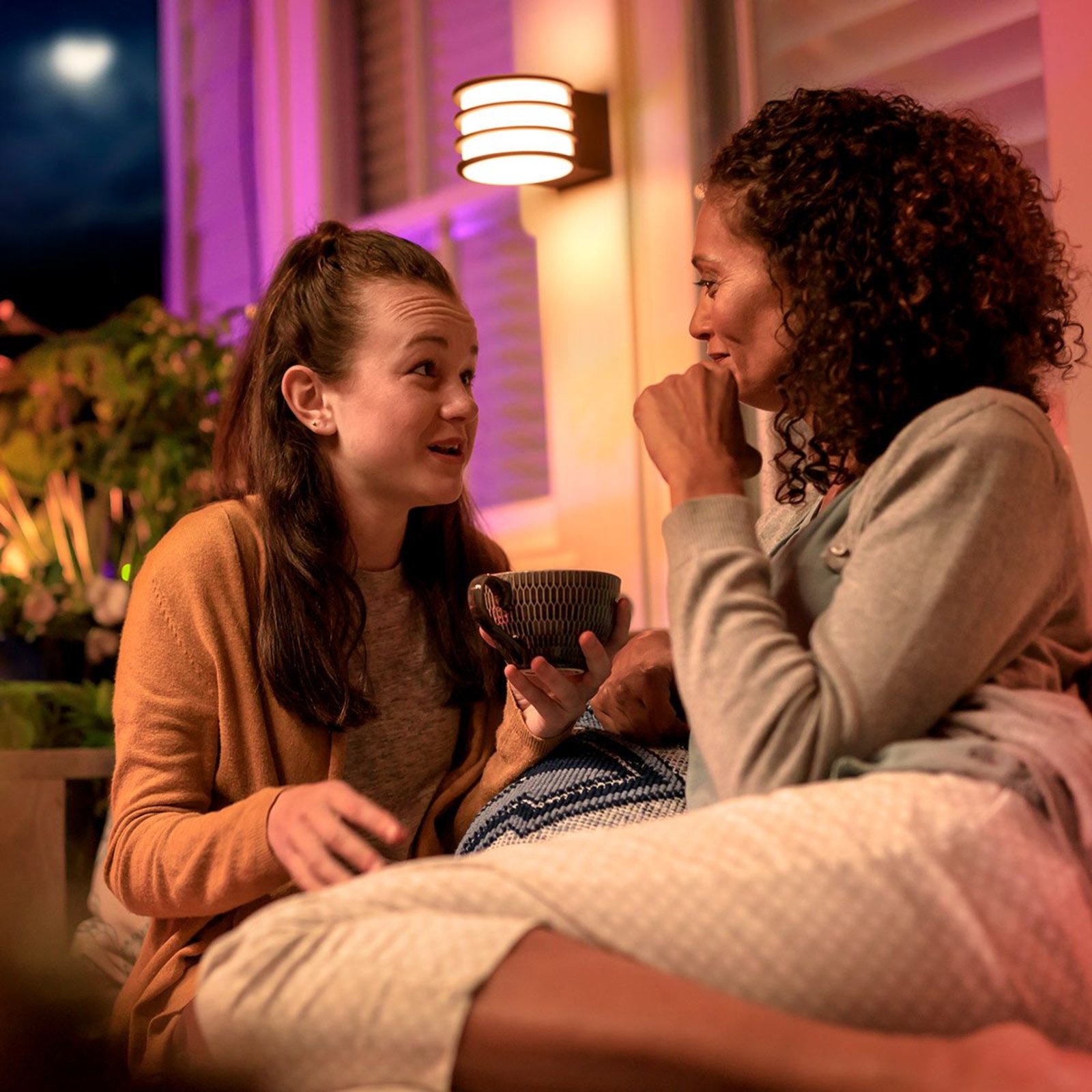 Lucca Kültéri Fali Lámpa Hue White Antracit - Philips Hue