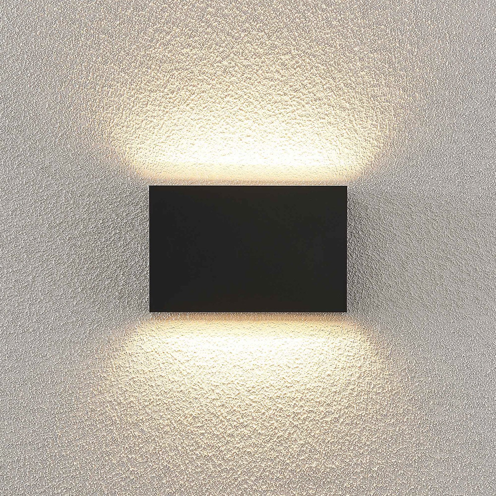 Lindby LED-Außenwandleuchte Jarte, 3er-Set, up/down, IP65