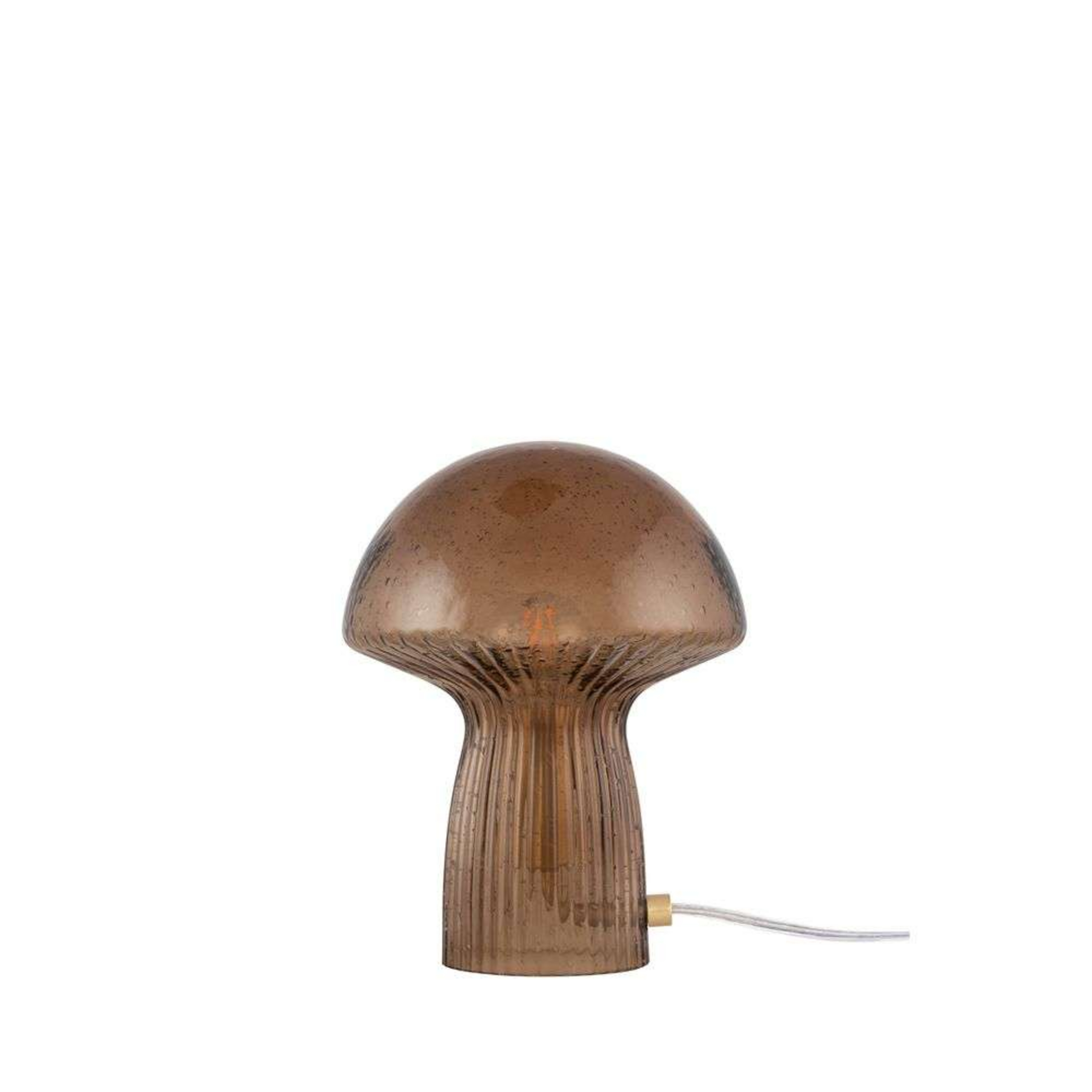 Fungo 16 bordslampa, brun, klar, 20 cm - Globen Lighting