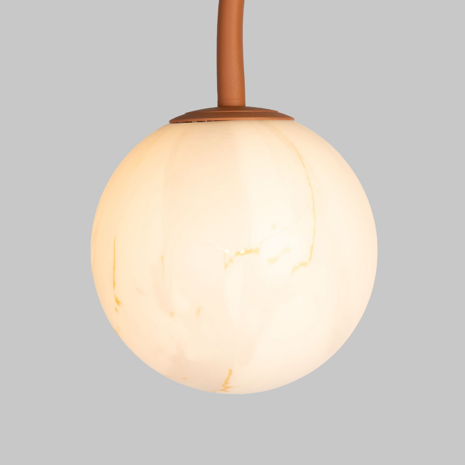 IT'S ABOUT ROMI Lampa łukowa Tivoli Travertin terra Wysokość 160 cm