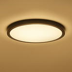 Calex Smart LED-Deckenlampe HALO Ø 40cm schwarz IP54 RGB CCT