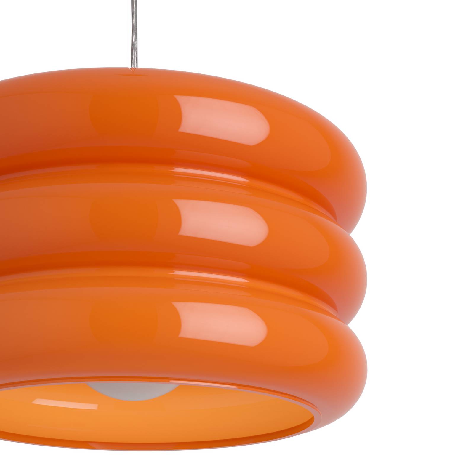 EGLO Hanglamp Tortora, oranje, Ø 20 cm, glas, E27