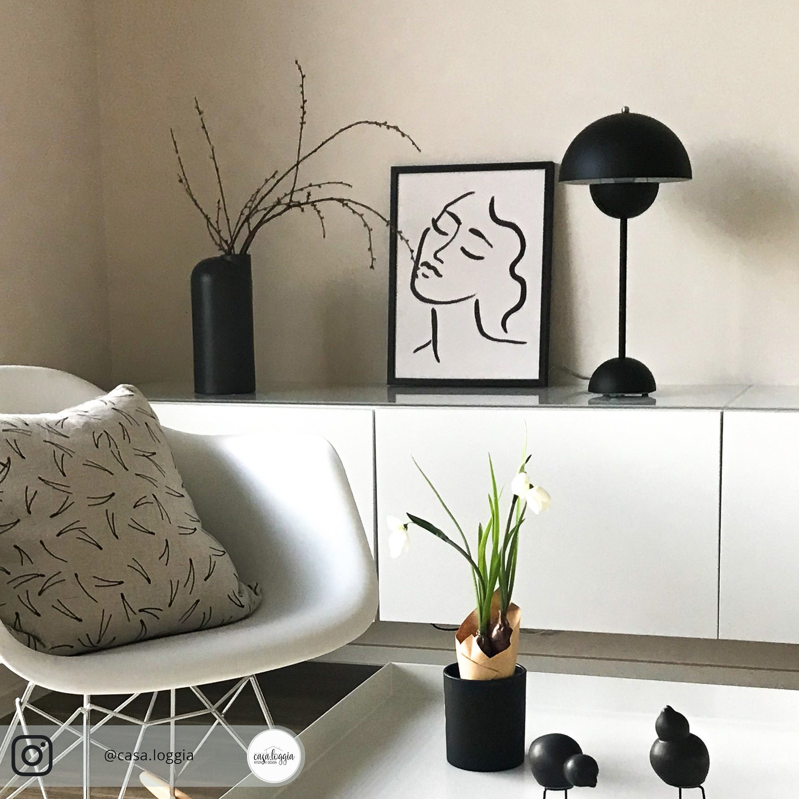 Flowerpot VP3 pöytävalaisin Matt Black - &Tradition