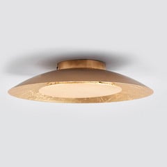 Plafón LED Lindby Keti, Ø 35 cm, dorado, redondo, metal