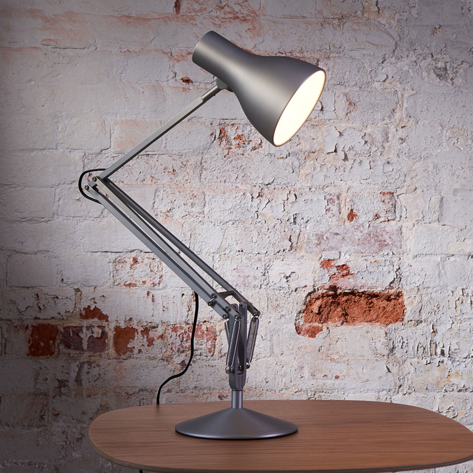Anglepoise Type 75 lampă de masă argintiu lucios - Studiu / Birou - Design industrial - Metal