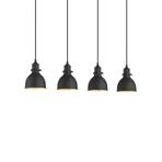 Jasminka 4 Lustră Pendul Black/Gold - Lindby