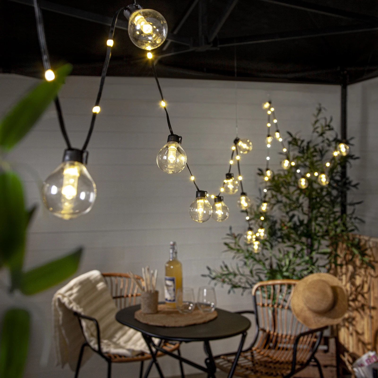 Ghirlanda luminosa Lusso 24 m Bianco caldo 1200 LED CV - Luci di natale