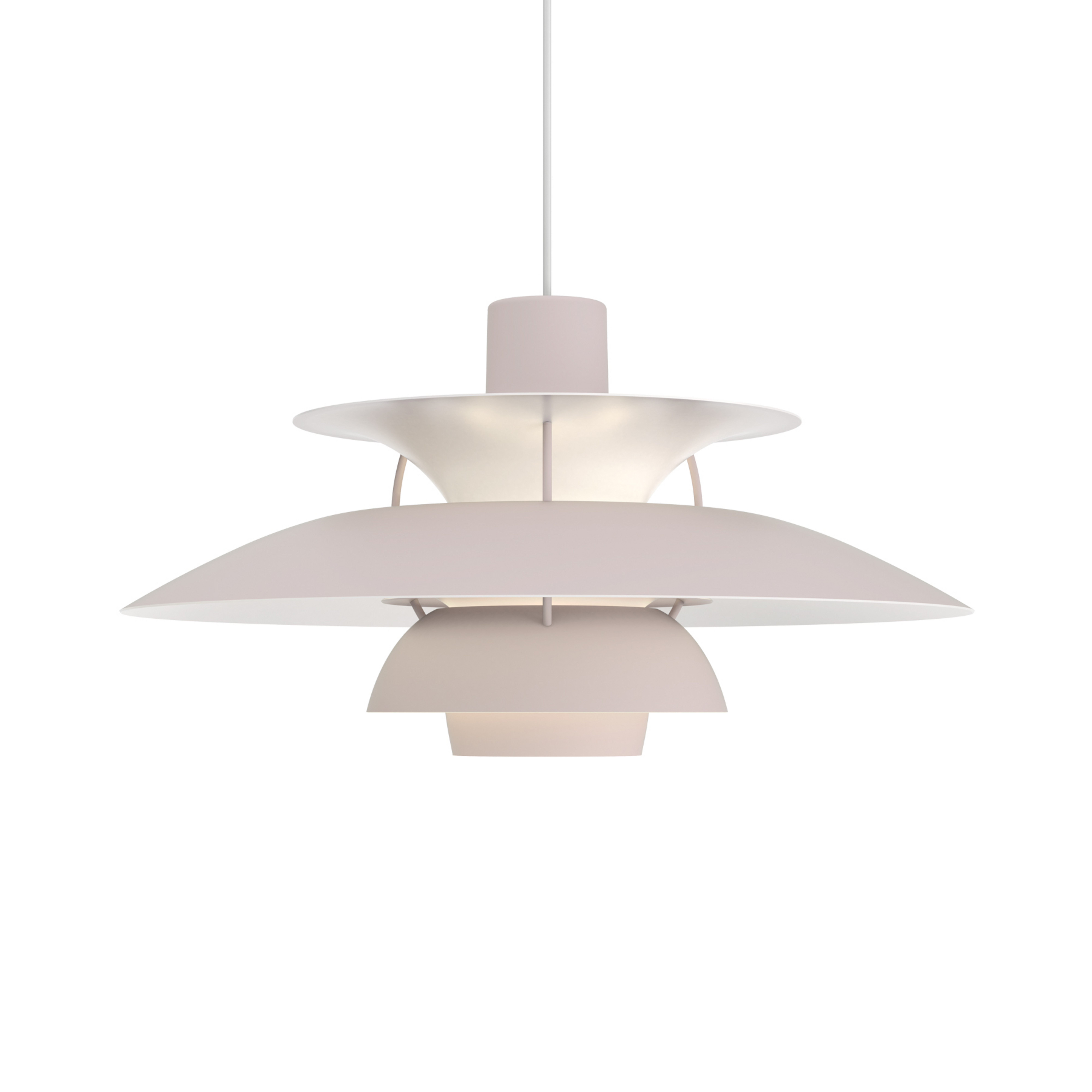 PH 5 500 riippuvalaisin, Monochrome Oyster Grey - Louis Poulsen