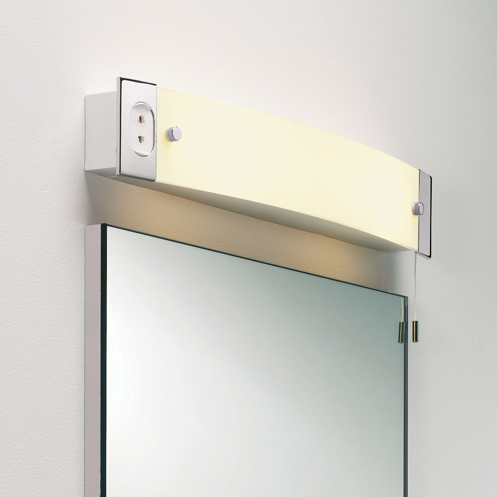 Astro Shaver Light wall light, power point, for Bathroom, plastic, glass, E14, 40 W, energy efficiency: A++, W: 51.5 cm, H: 8 cm
