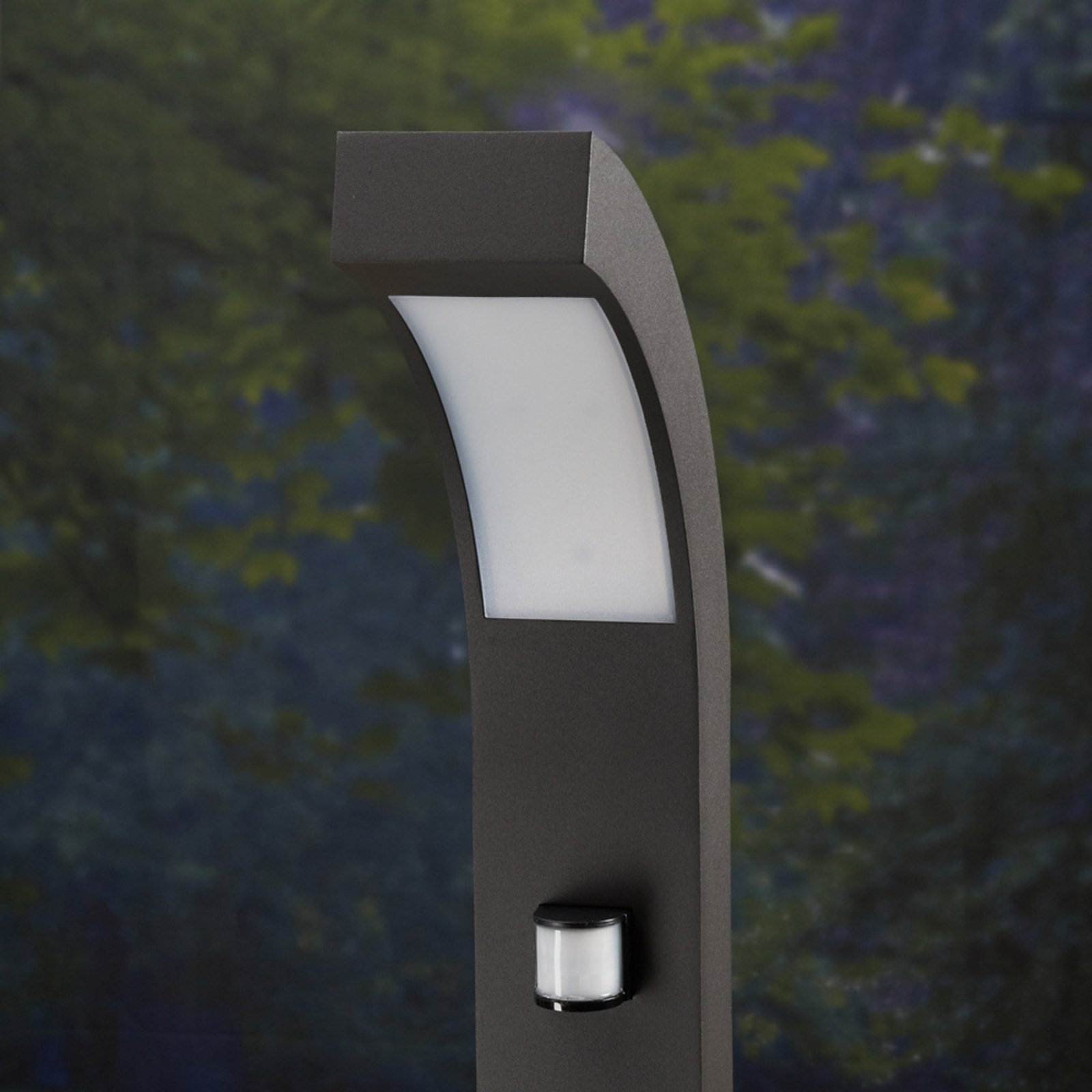 Lennik Candeeiro de Jardim Exterior com Sensor Graphite - Lucande