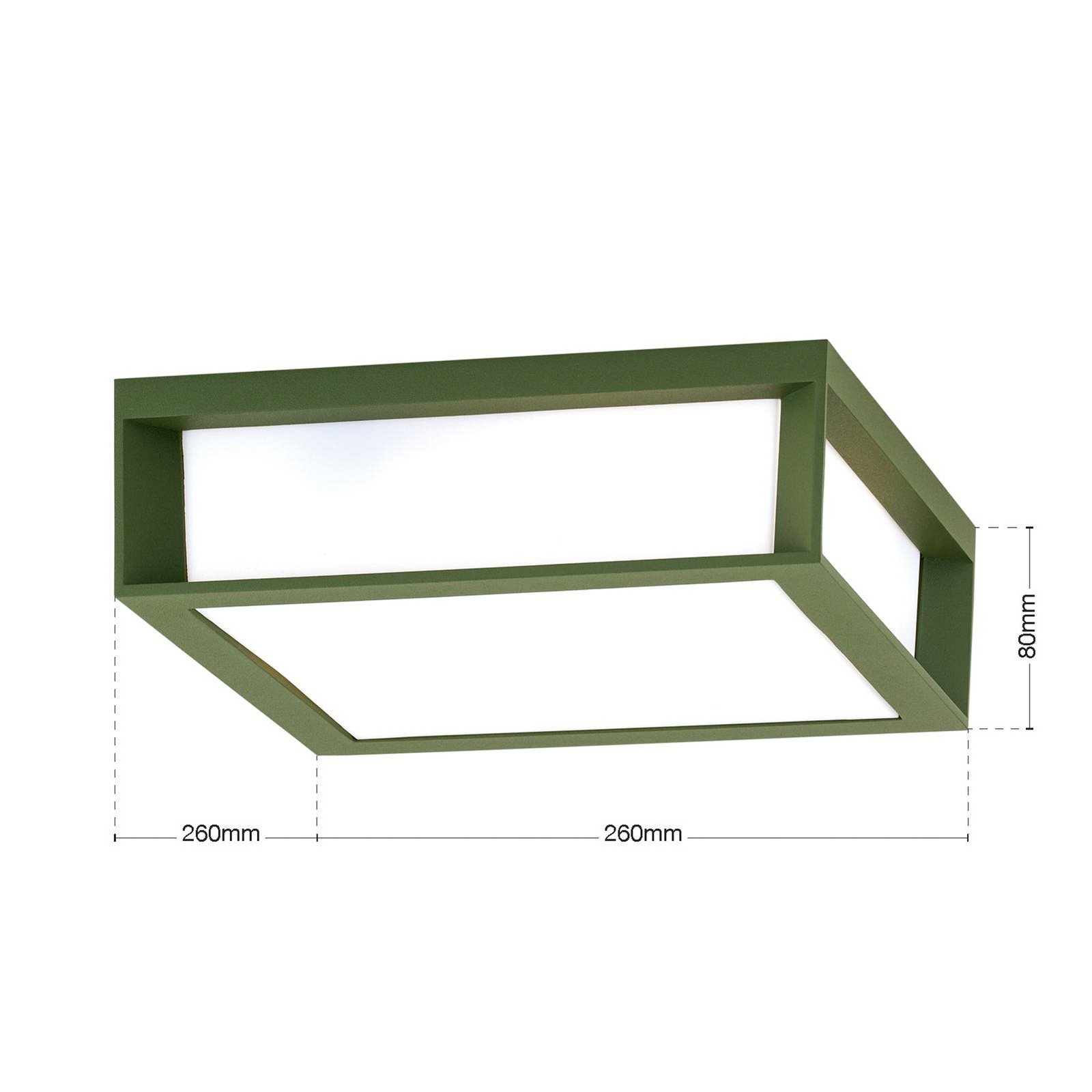 Lampada da esterno Henry, verde, alluminio pressofuso, E27, IP44