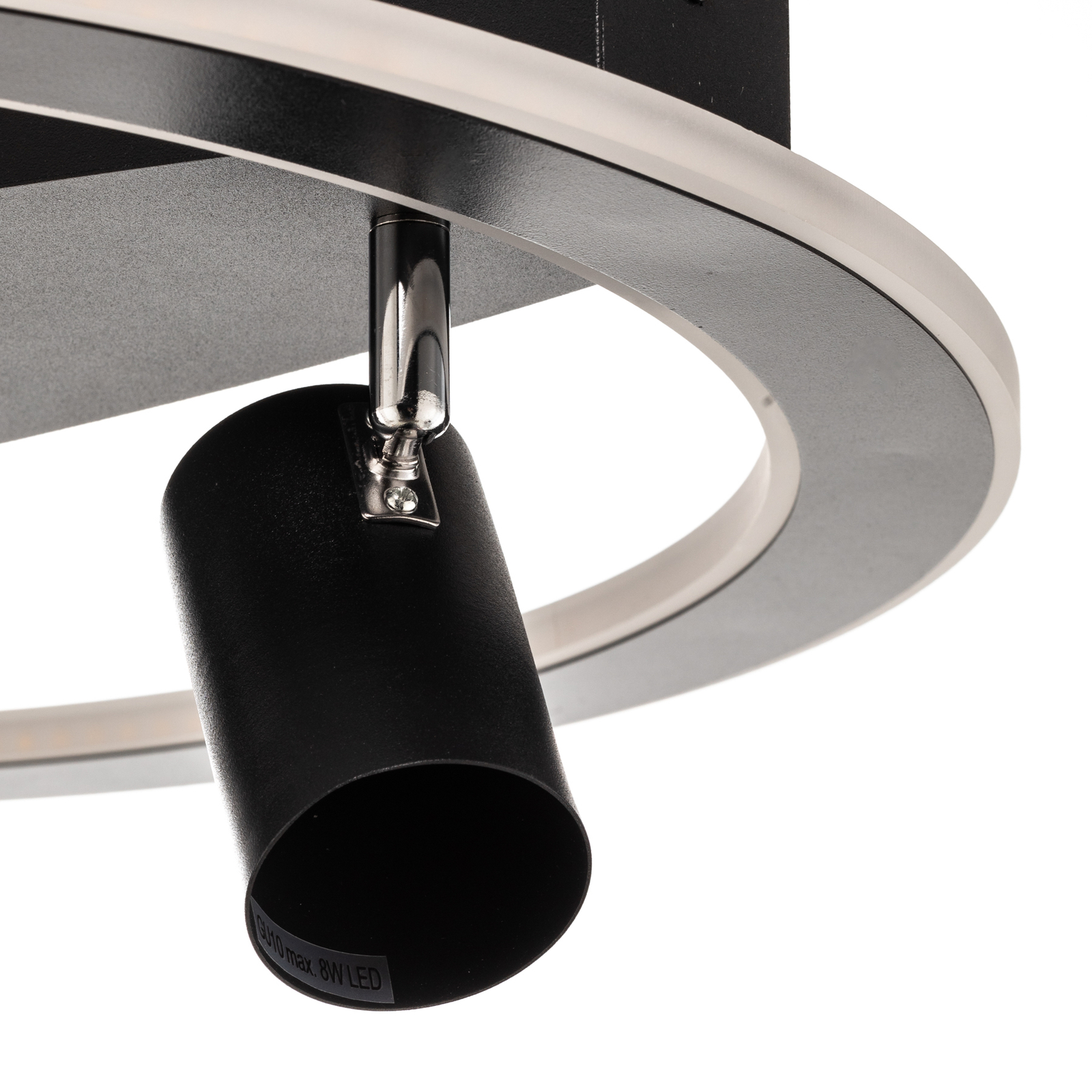 Lindby Berisha LED-Deckenlampe, 4-flammig, schwarz