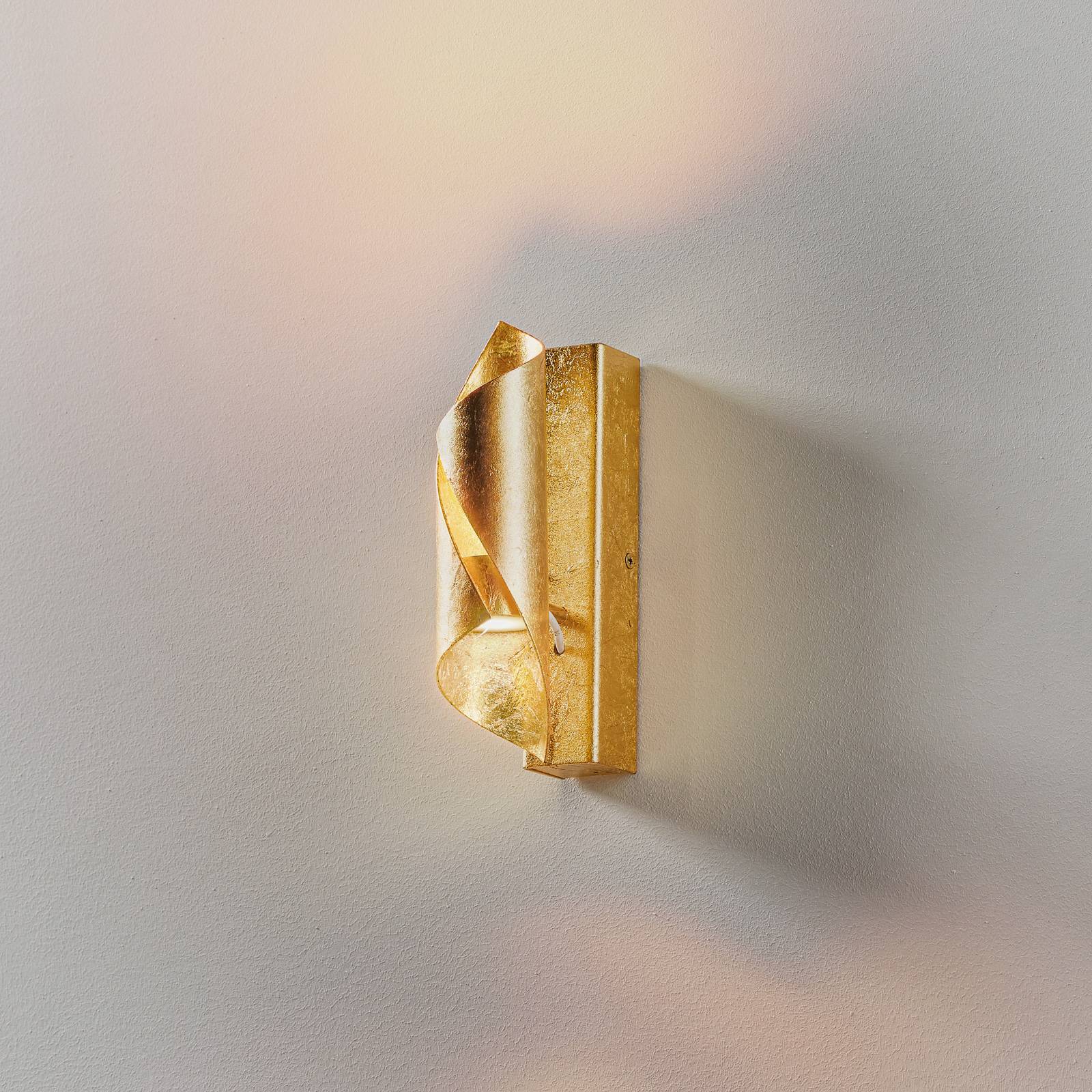 Knikerboker Hué LED-Wandleuchte 16cm Blattgold