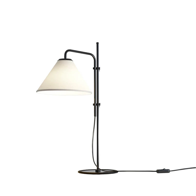 MARSET - Funiculi Fabric Lampe de Table Noir-Blanc