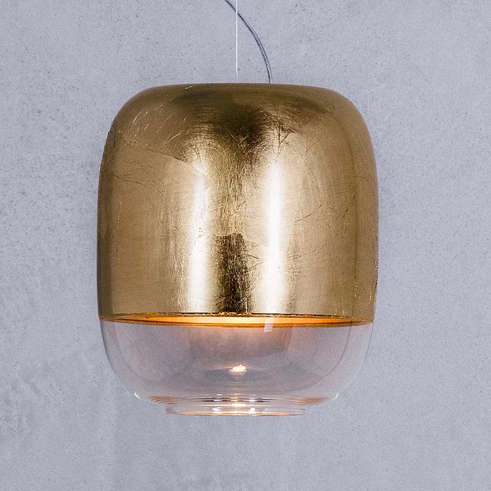 Prandina Gong S1 hanglamp goud