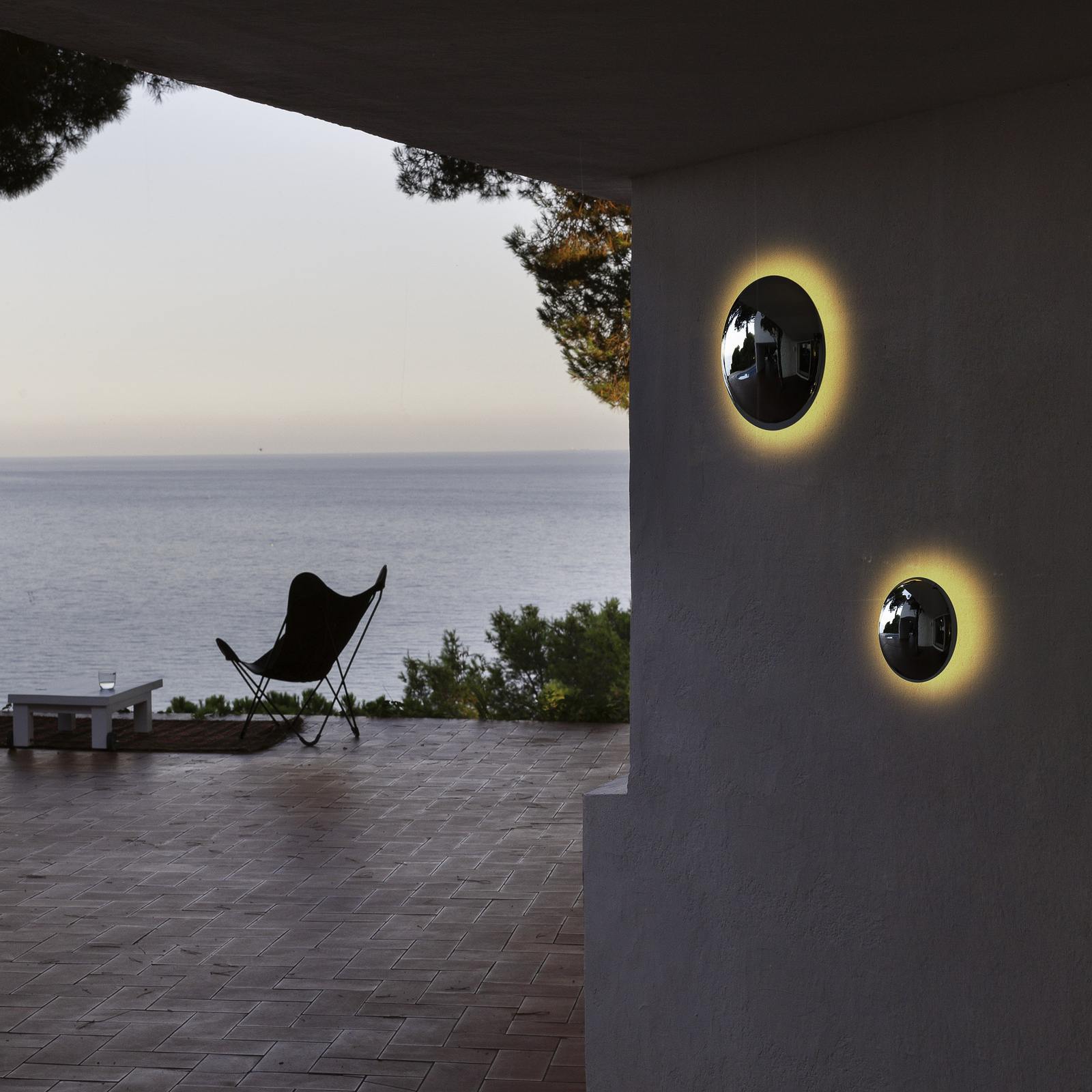 Babila 28 Outdoor Wall Lamp Steel - Marset