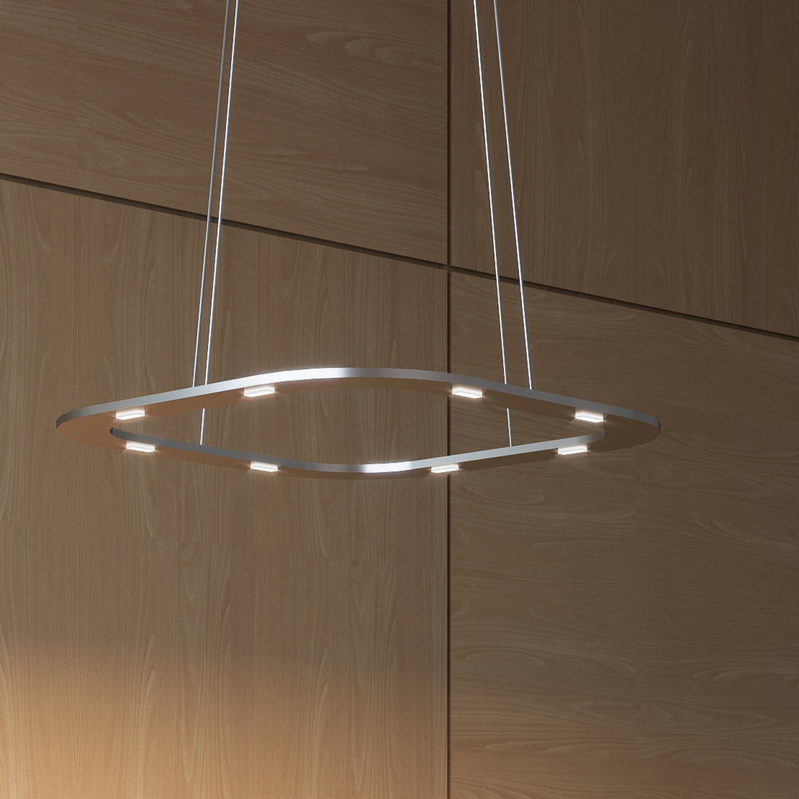 Byok LED Pendant Light - Living / Dining Room - Hanging Light - dimmable - Modern - Silver