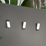 Applique d'extérieur LED Coupe, anthracite, hauteur 20 cm, métal