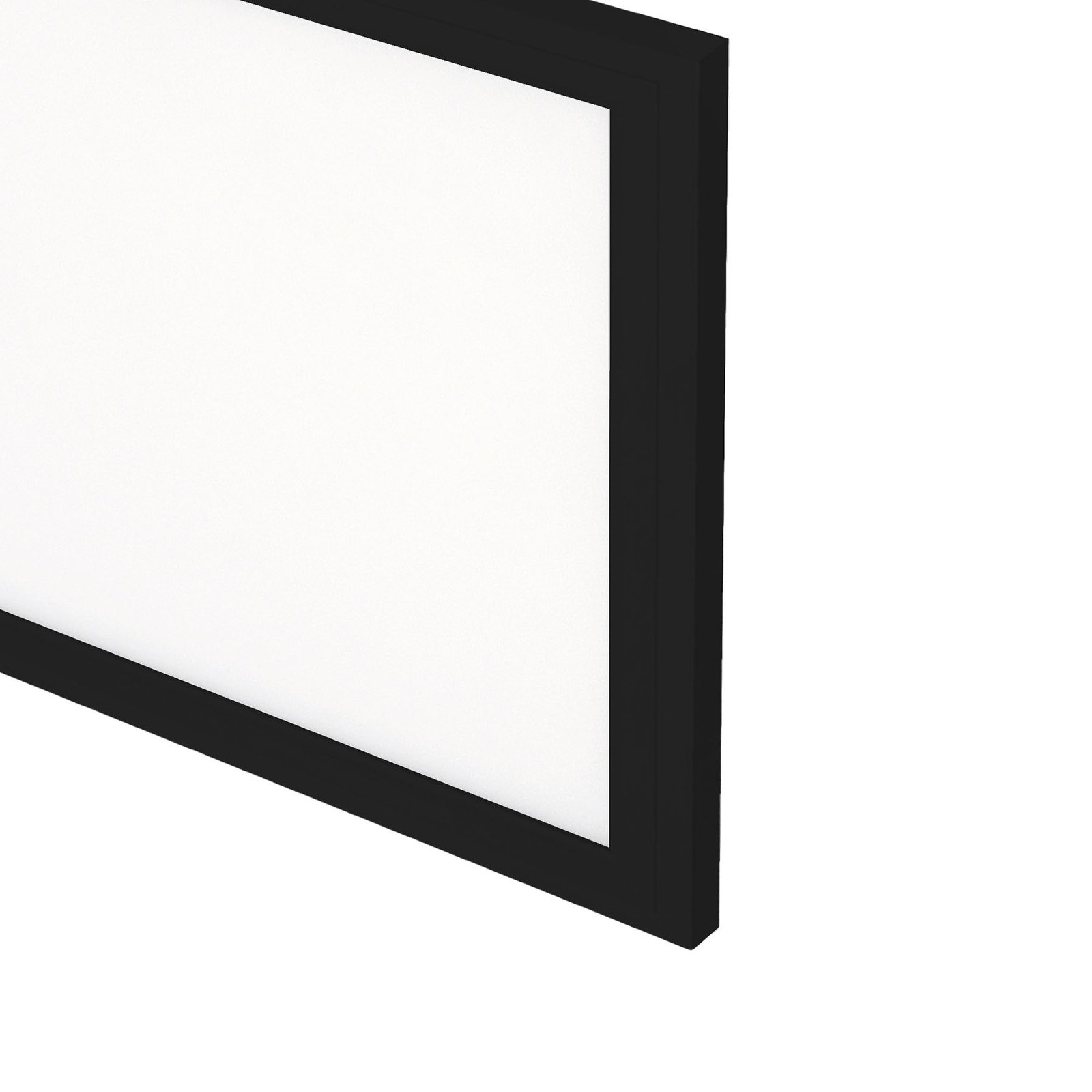 Panel LED Simple, negro, ultraplano, 30x30cm