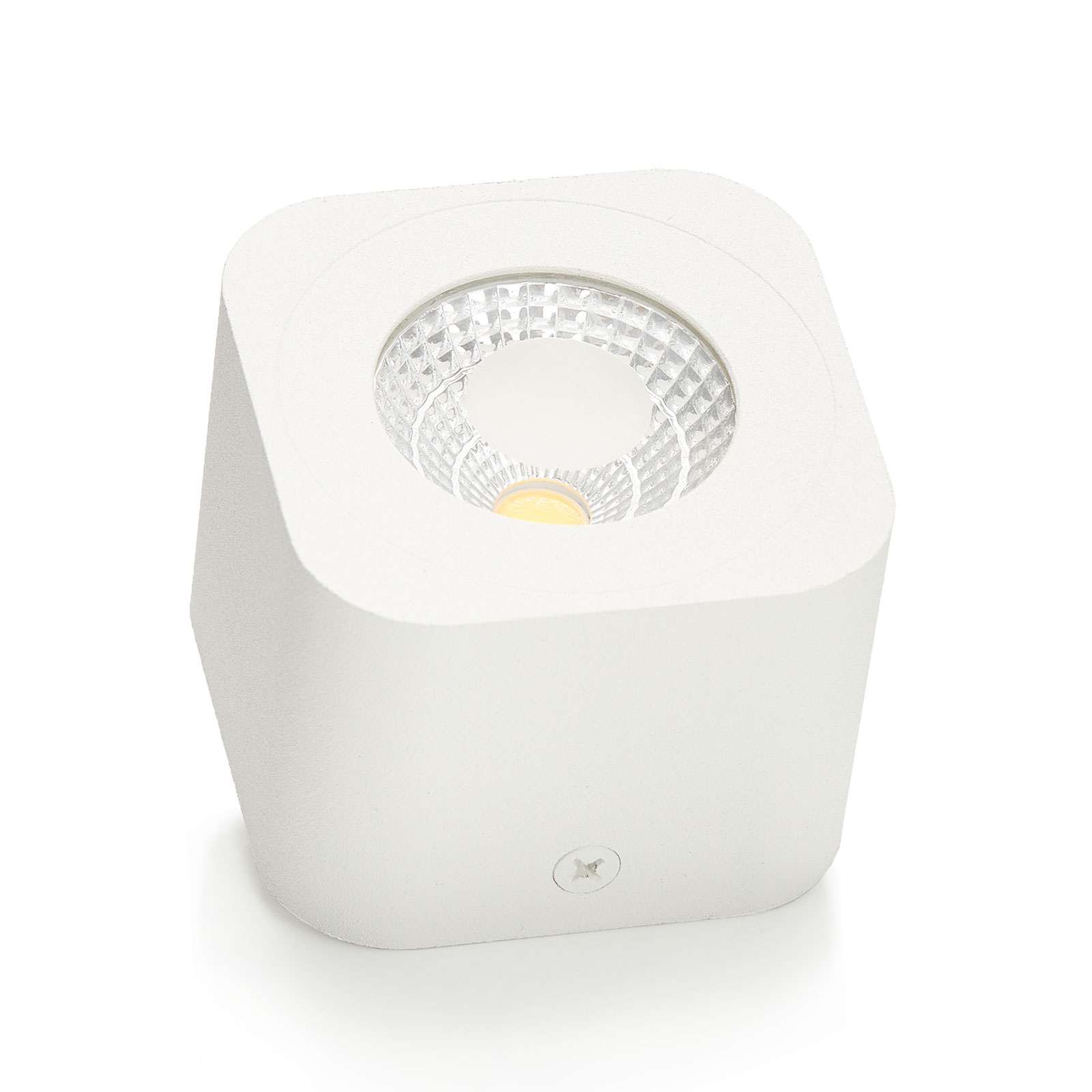 Hranaté LED svítidlo downlight Palmi v bílé barvě