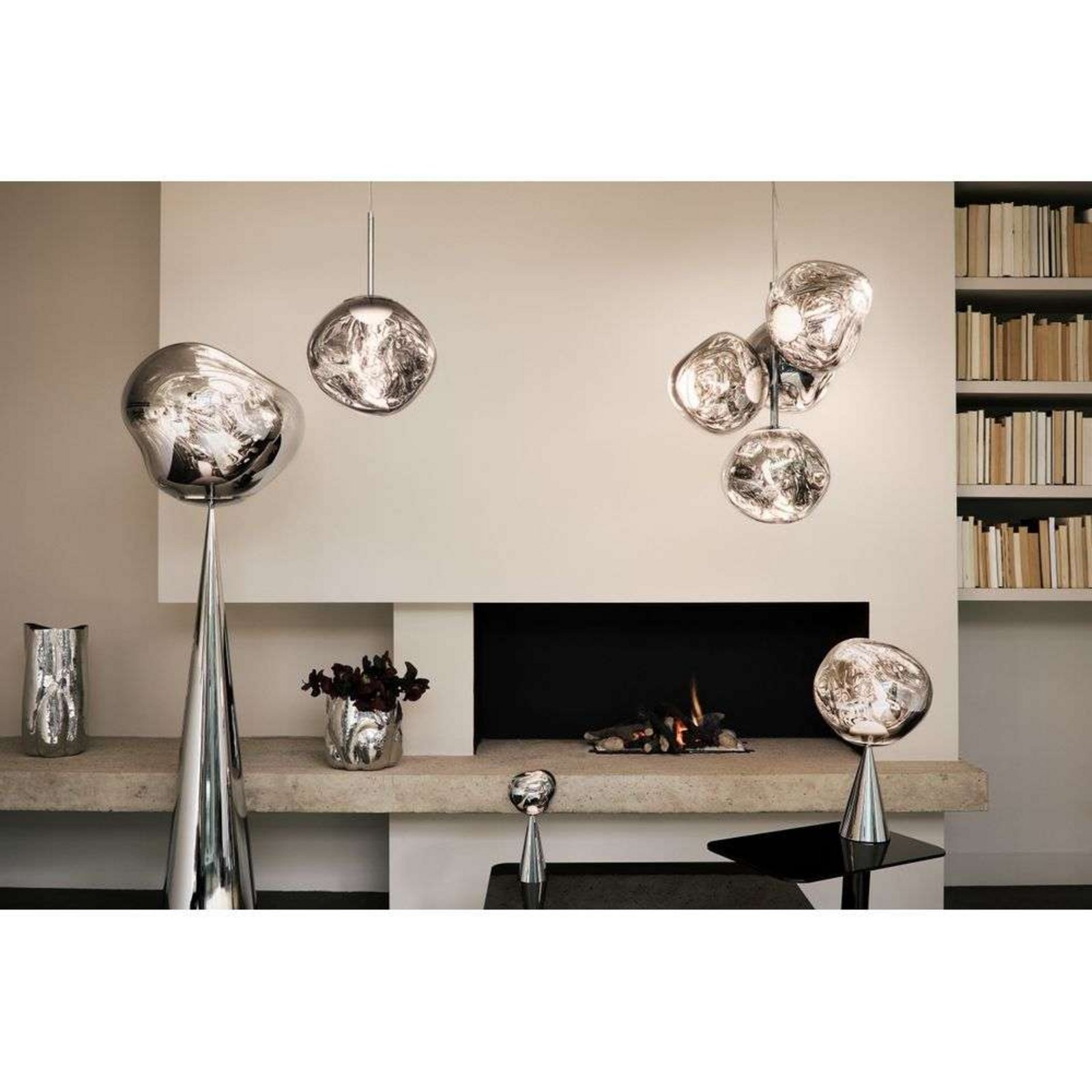 Melt Cone Fat Piantana Silver/Silver - Tom Dixon