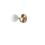 Mobil 12 Aplique de Pared Hardwired Brass/Opal - Pholc