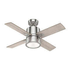 Hunter Beck ventilatore con luce, rovere/nichel